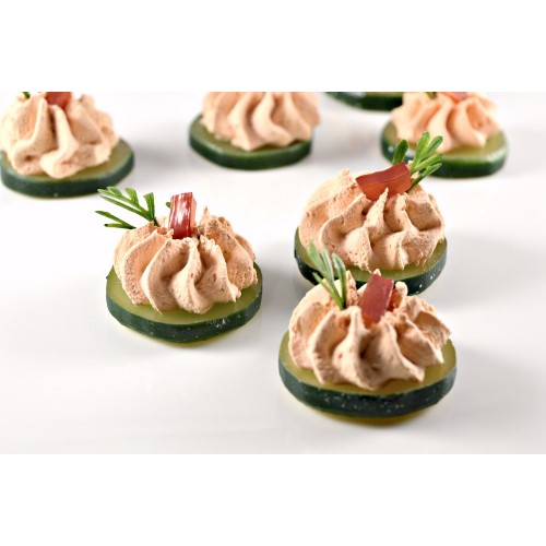 Cucumber Salmon Mousse Hors d'Oeuvres (set of 3)